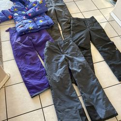 18/20 Kids Size XL Snow Jackets Bibs Overall Pants Ski Snowboarding Waterproof Warm Winter Sports 