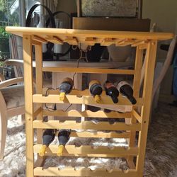 2 wine racks (wood)