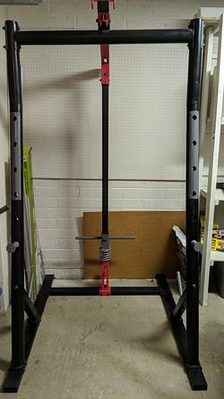 Squat rack with lat pulldown