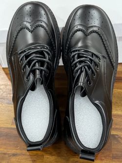 Black Wingtip Brogue Oxford Shoes