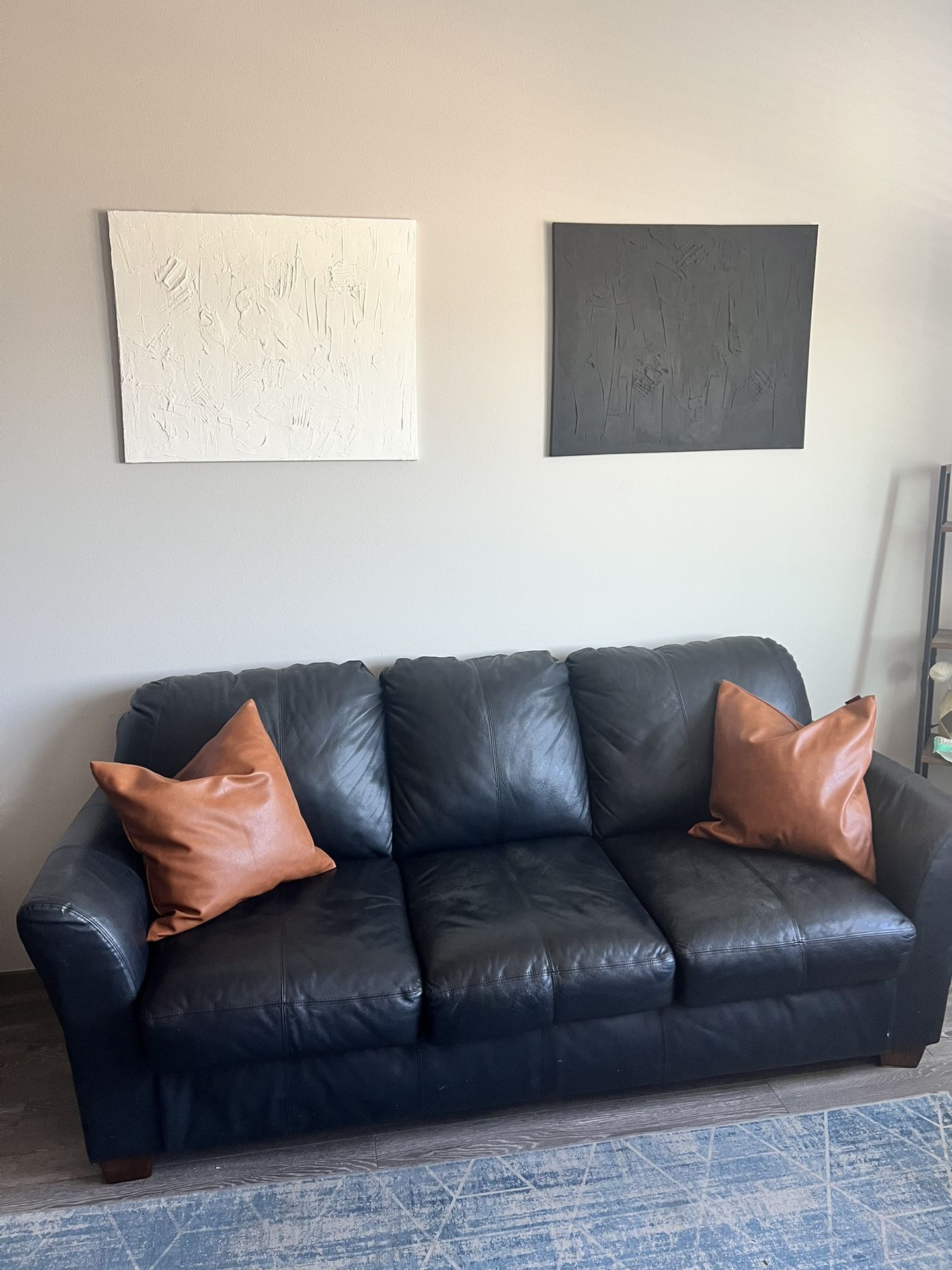 Genuine Leather Couch