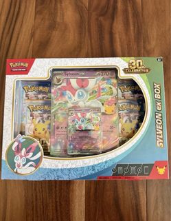 Pokemon TCG 30th Anniversary Celebration Sylveon EX Box Brand New $50!!!