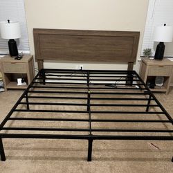 King Bed Frame and Headboard