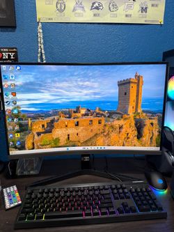 Samsung  curved monitor 27 in.