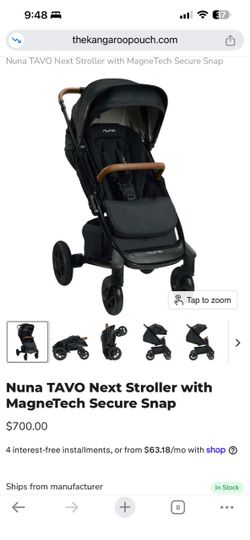 Nuna TAVO Next Stroller with MagneTech Secure Snap