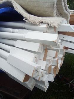 60 spindles 38" long n 30 Lin ft of oak railing $200 for all