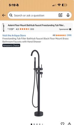 Floor Mount Tub Filler