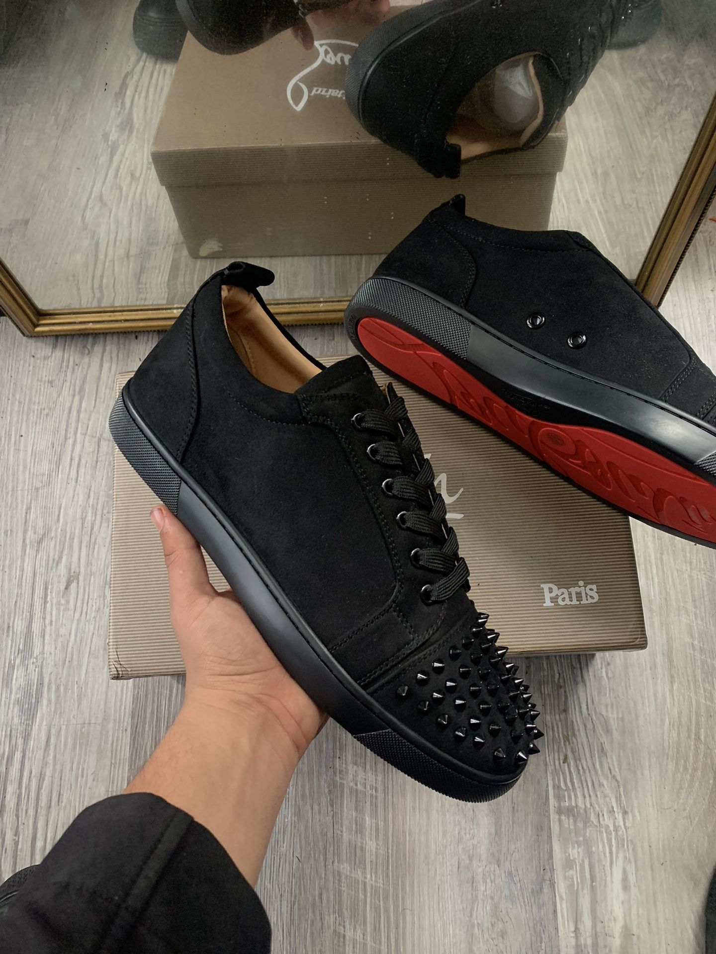 New Red Bottom Suede Suela Roja