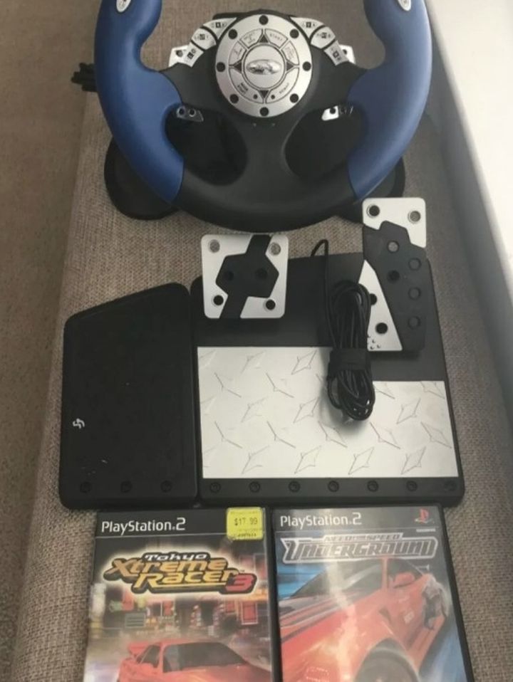 Intec G5285 Racing Wheel & Pedals Xbox/Ps1/Ps2/GameCube Bundle