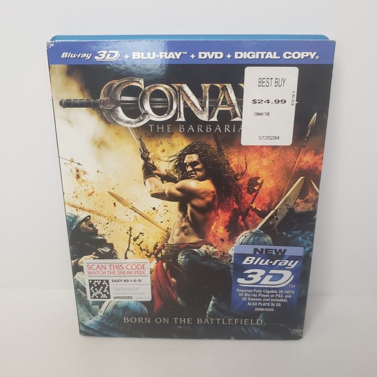 Conan The Barbarian Born On The Battlefield 3D DVD