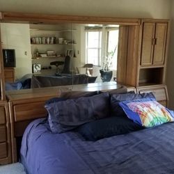 Free Cali king bed frame bed set