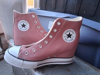 CONVERSE Chuck Taylor all star wedge platform lace up shoes sneakers  size 8.5