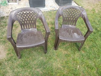 2 Outdoor Chairs - $10 Total