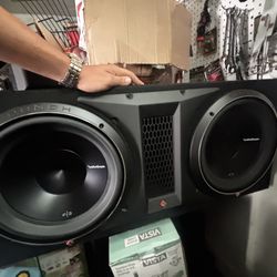 Rockford Fosgate P3 Dual 12” Subs + P1000X1bd Amp – Like New 