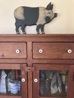 Cute Wooden Piglet