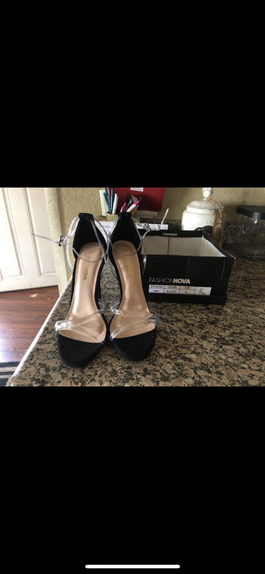 Clear fashion nova heels