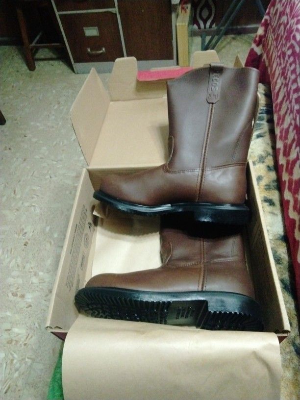 Red Wing Work Boots Steel Toe