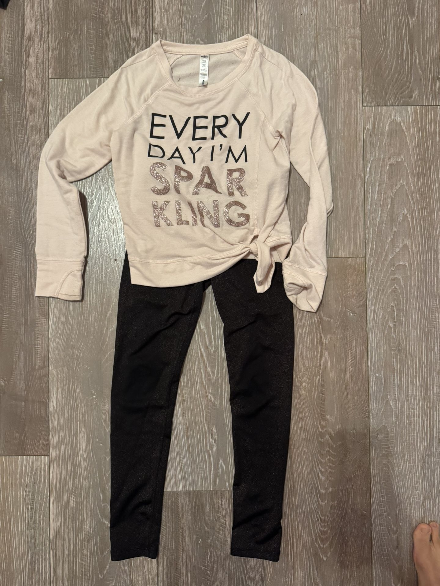 Girl Size 10 90degrees Shirt/leggings Sets