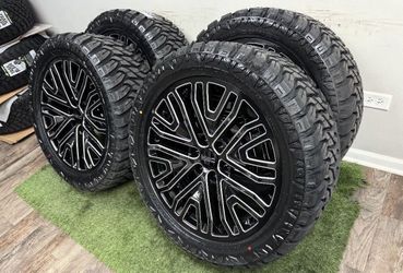NEW 22 inch gm style wheels wrapped in 33x12.50R22 RBP tires