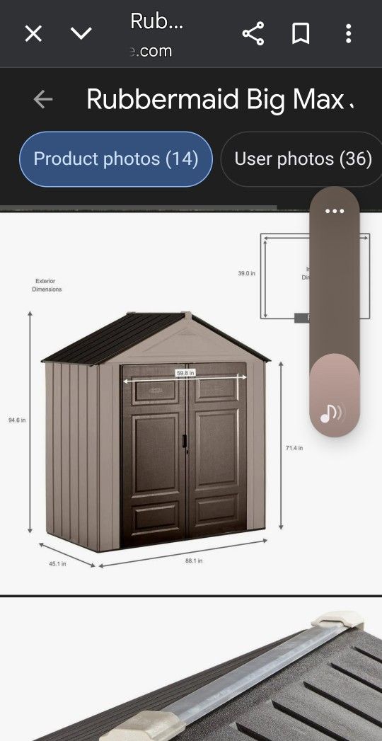 Rubbermaid Big Max Junior Storage Shed – 7ft x 8ft