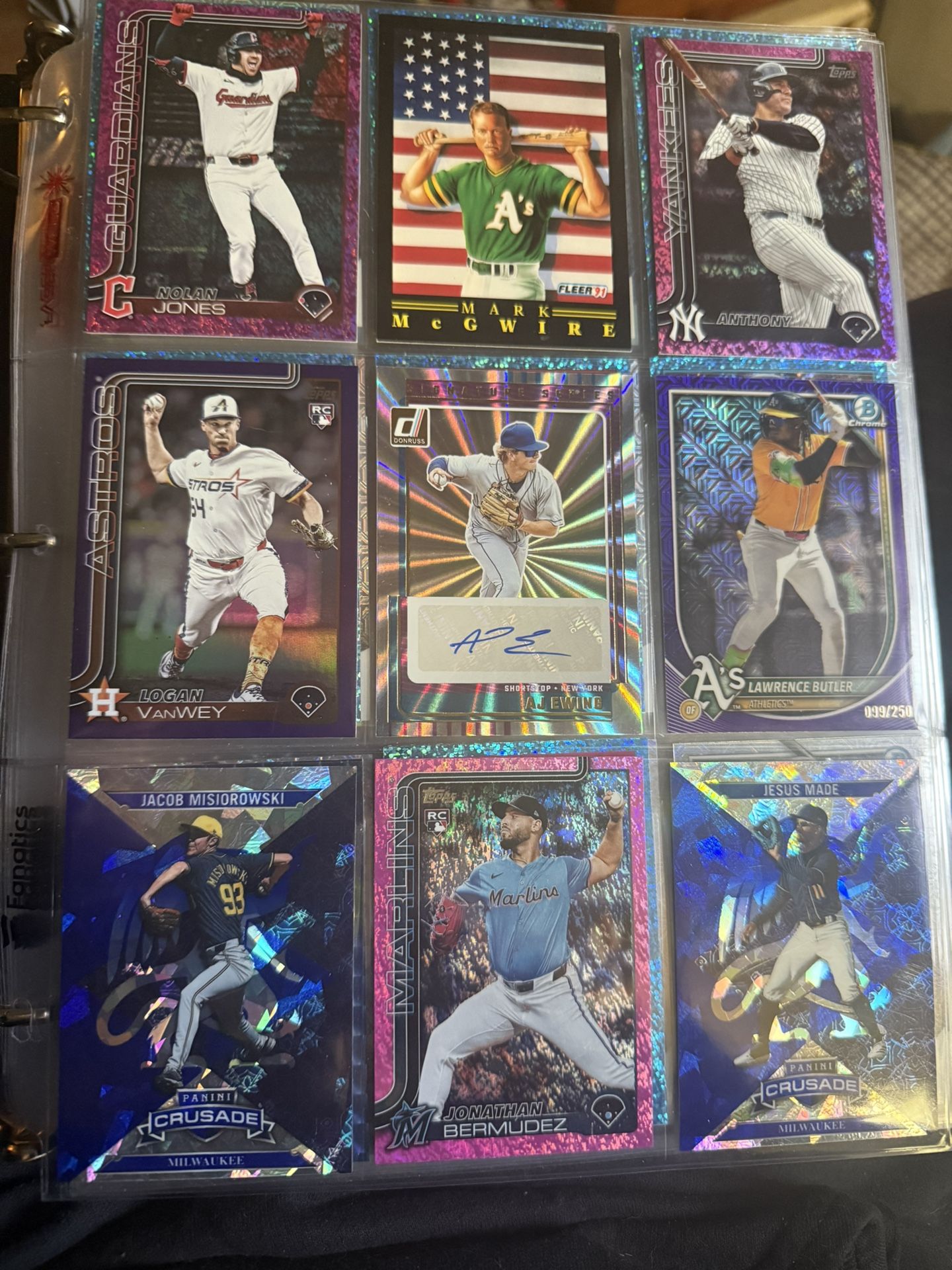 Binder Of Baseball Cards