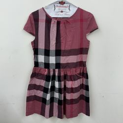 Red Burberry Children’s Dress 14Y