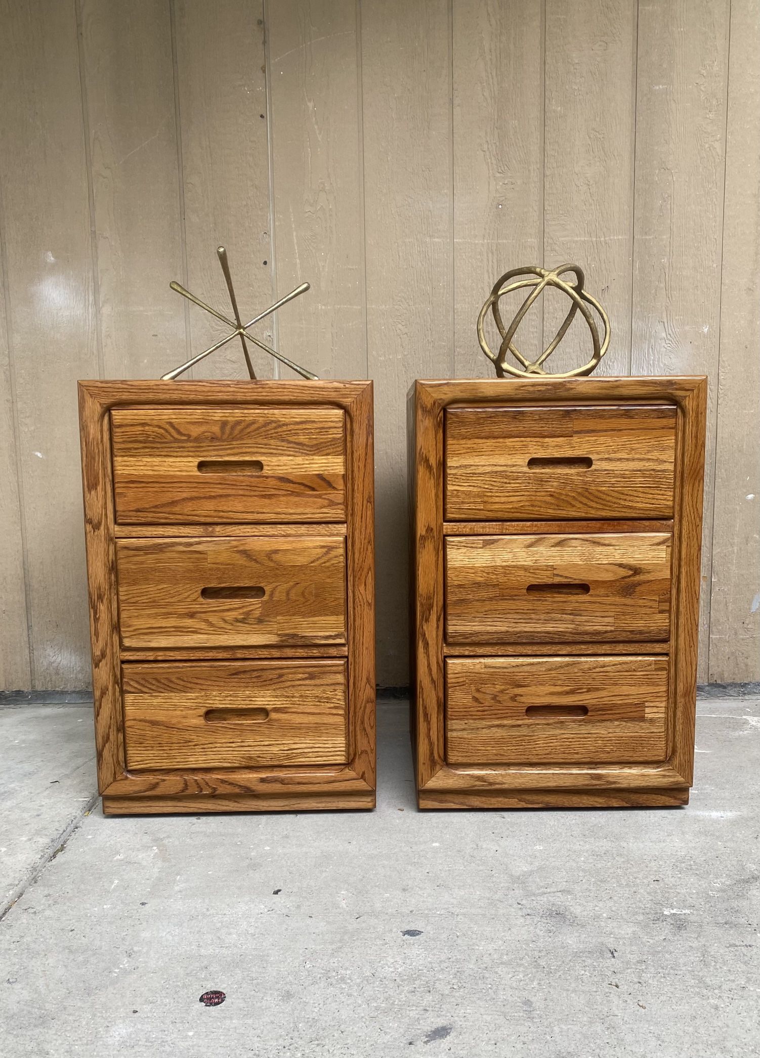Gorgeous Natural pair of nightstands