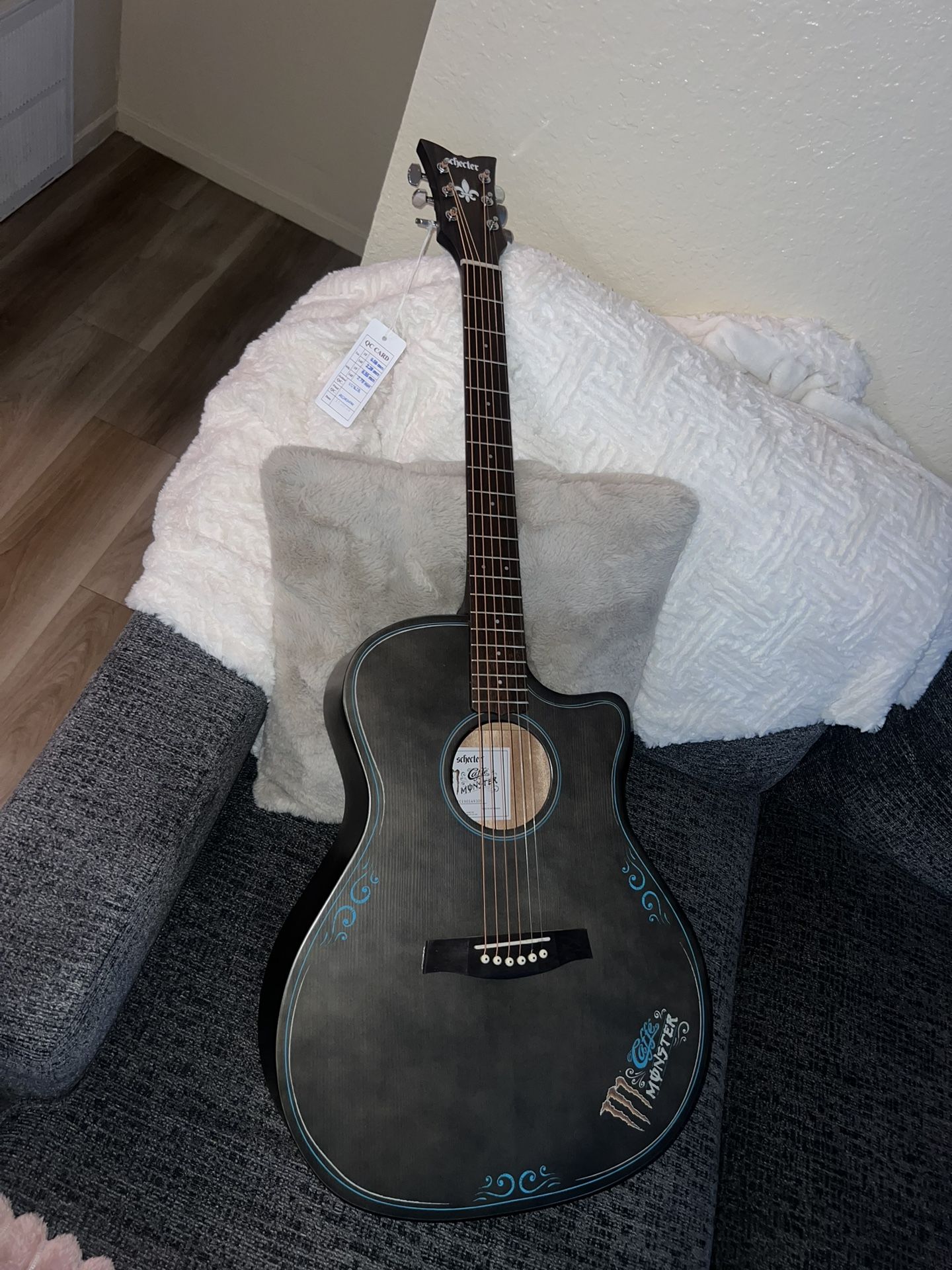 Acoustic Guitar Schecter Limited Edition Monster Coffee