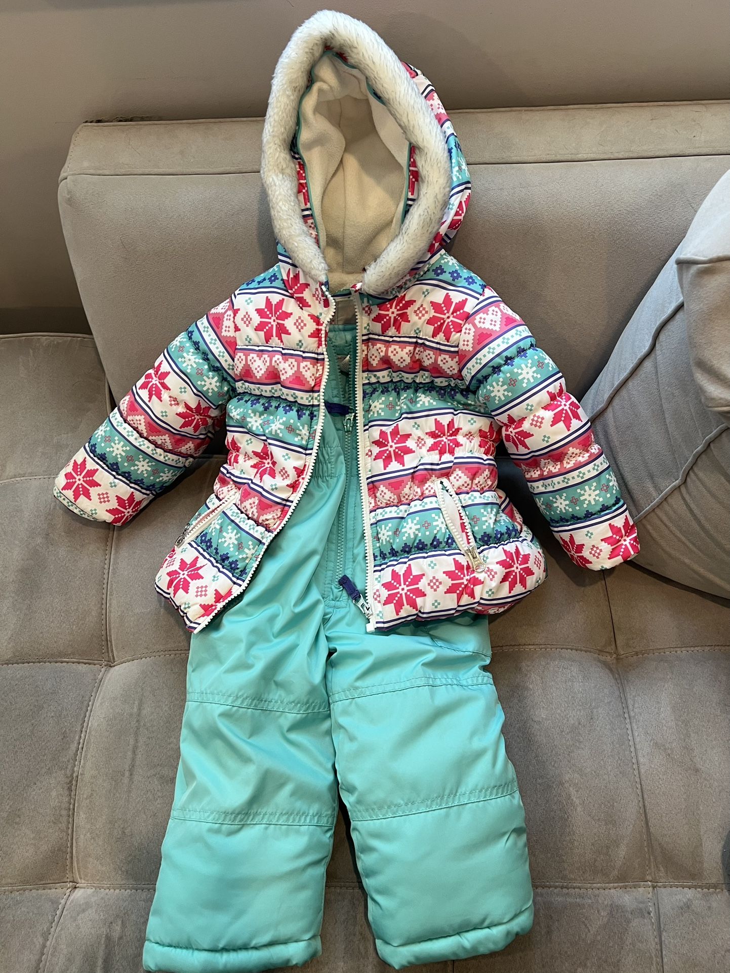 2T Toddler Girl’s Winter Snowsuit