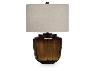 Bainmore Amber Glass Table Lamp (1/CN)