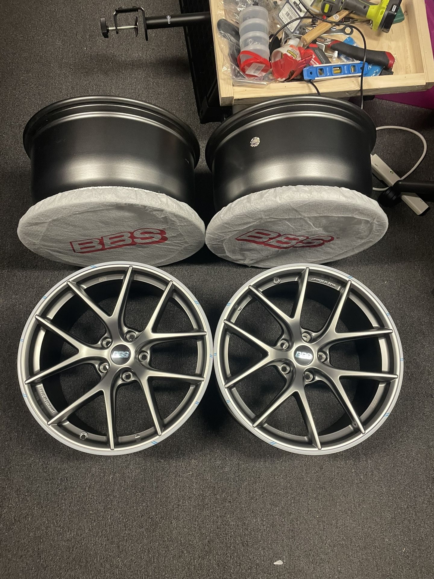 BBS CI-R 19” x 10.5” Flow Form Wheel Set 