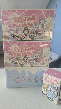 3 Pop Mart Labubu Exciting Macaron Blind Box