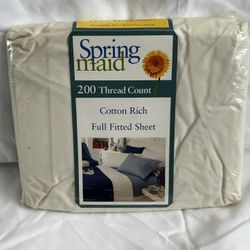 New Beige Full Fitted Sheet