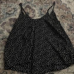 Polka Dot Black And White Shirt