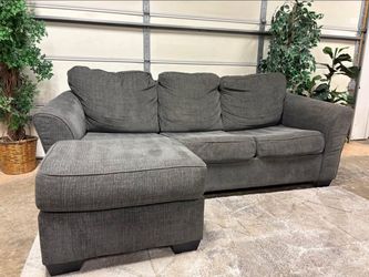 Gray Modern Brise 90” Sectional Sofa with Reversible Chaise by Ashley HomeStores