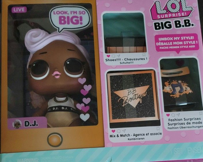 LOL SURPRISE   BIG  B.B.   DOLL ACCESSORIES 