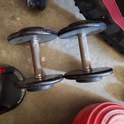 Set Of 20 Pound Dumbells
