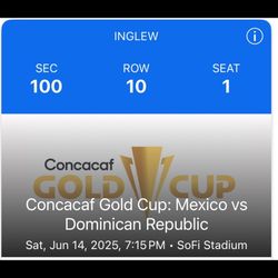 Mexico Vs Dominican Republic Concacaf Gold Cup Game