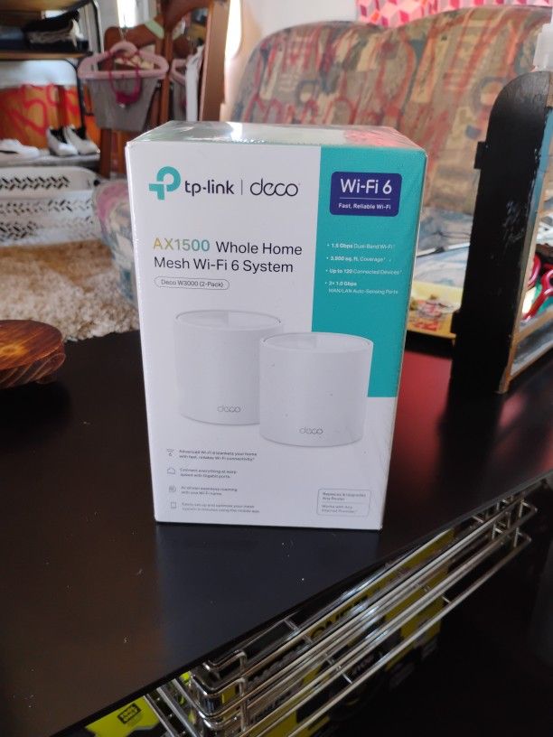 Deco Wi-fi6 AX1500 Whole House Mesh Wi-Fi System