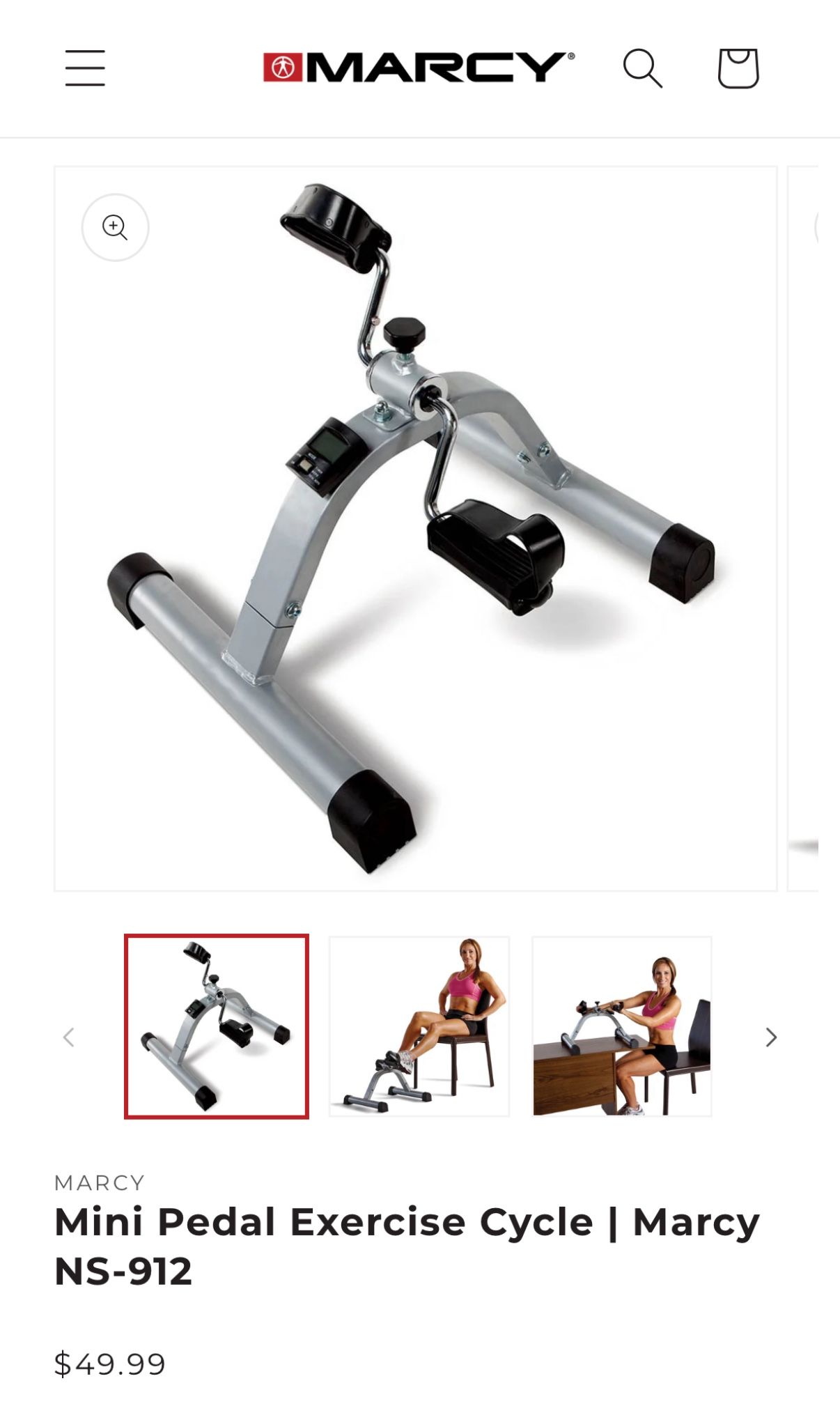 Mini pedal exercise machine