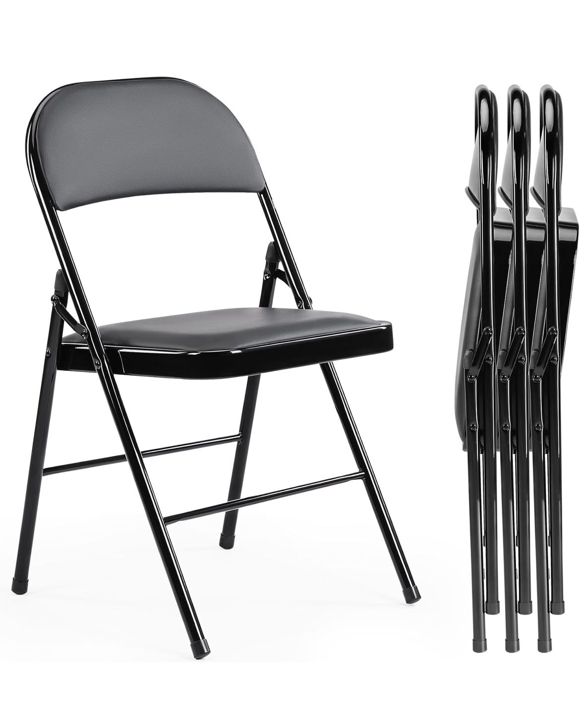 4 Pack Party Chairs - Black 