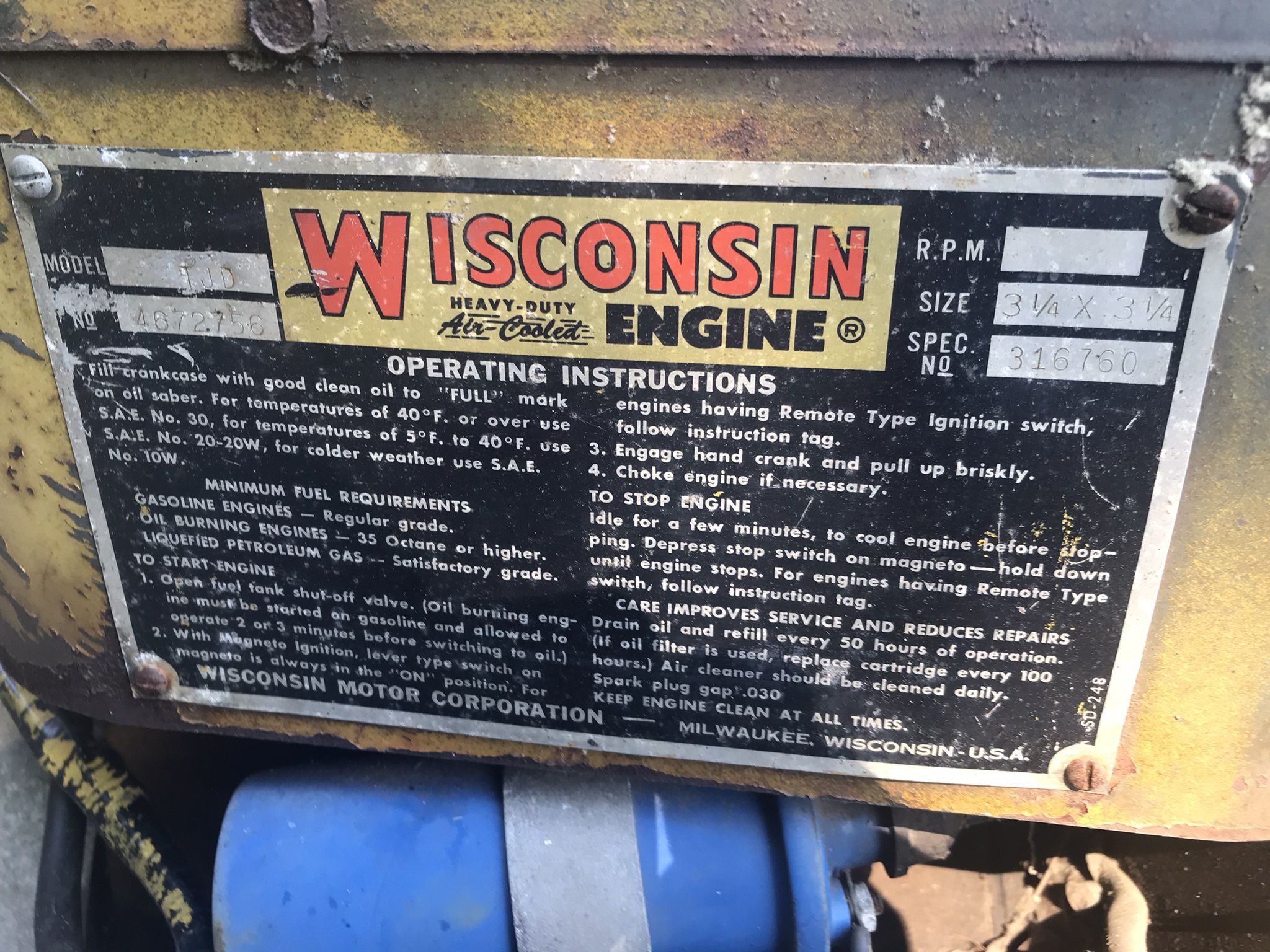 Wisconsin Engine
