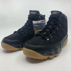 Jordan 9 Retro Boot Black Gum Size 10