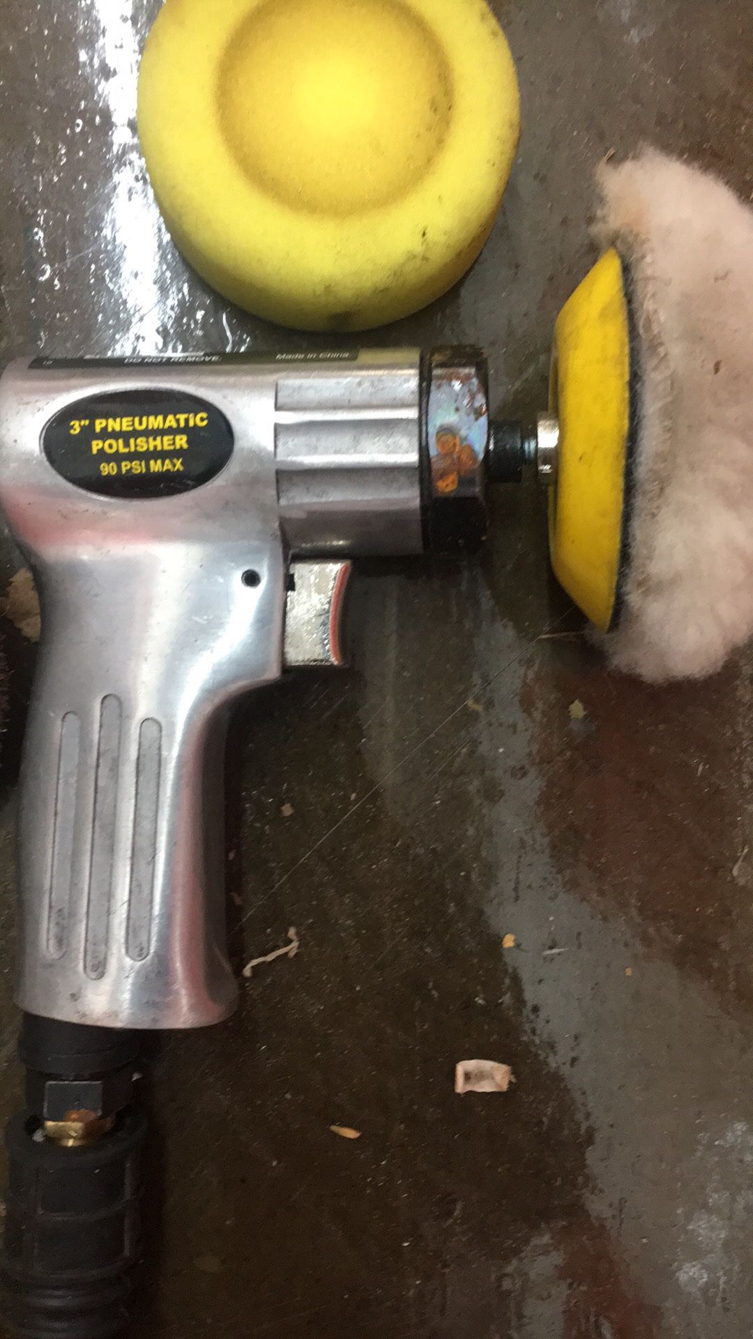 3 Inch Mini Central Phnuemic AirPolishing Gun With Attachment