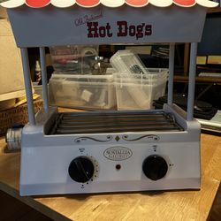 2 Hot Dog Roller Cooker Great for Parties or Game Day