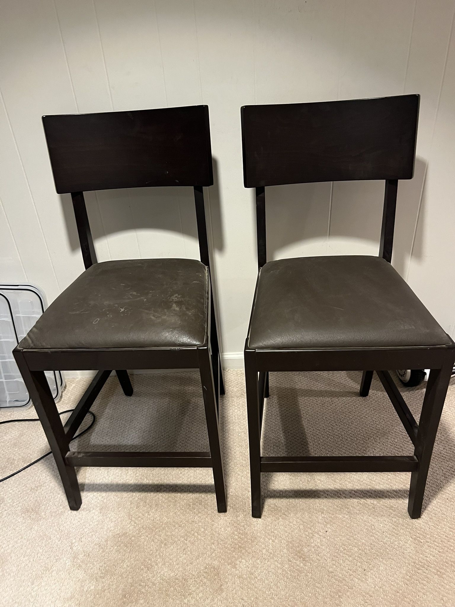 Pair of Crate & Barrel Stools
