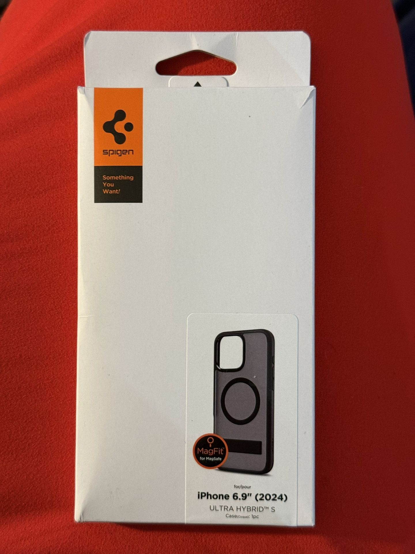 Brand New Spigen Ultra Hybrid S Case For Apple iPhone 16 Pro Max (Grey/Black).