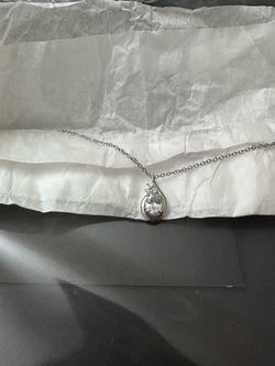 Silver Raindrop Jewelry set (Necklace + Earrings)