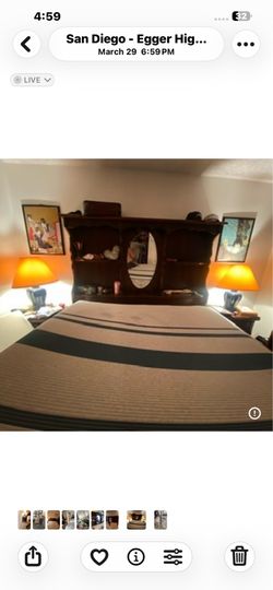 Free      King waterbed frame