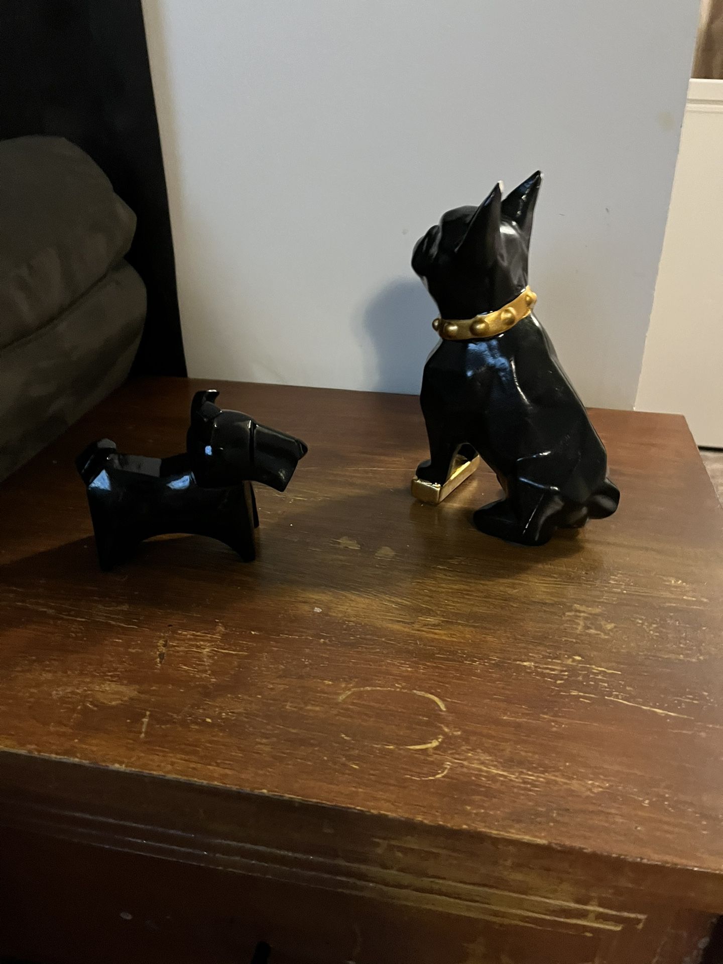 Glass Dog Decor